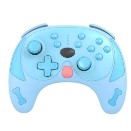 JOYSTICK INALAMBRICO RECARGABLE PARA NINTENDO SWITCH DOG AZUL