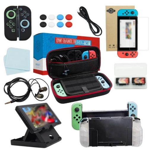 SET ACCESORIOS 17 EN 1 DE PROTECCION PARA NINTENDO SWITCH