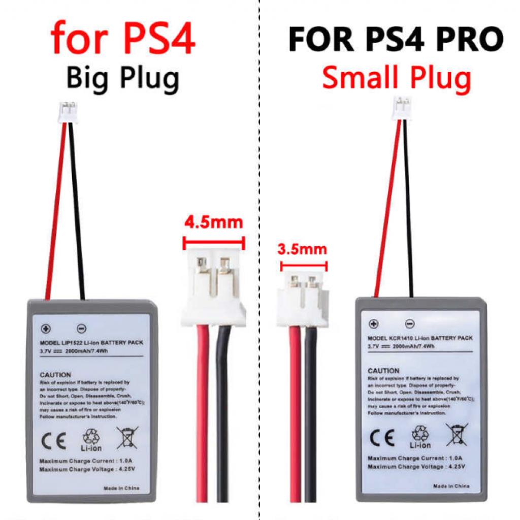 Bateria Repuesto Control Mando Playstation 4 + Cable