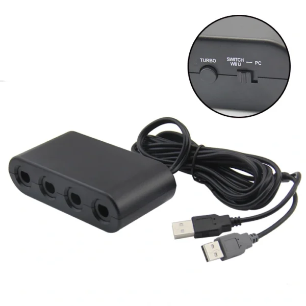 Adaptador Compatible para Joysticks de GameCube en Switch Wii U y PC