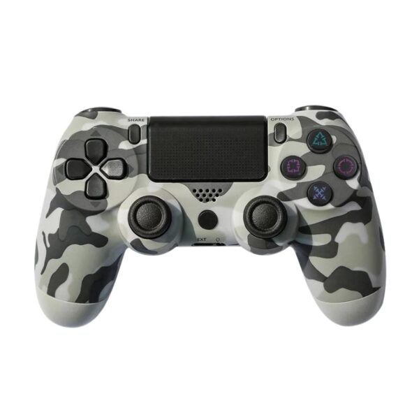 Joystick Inalambrico Compatible Para Ps4 Camuflado Gris