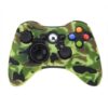 Diseño sin título (28) Funda Protector Silicona de Joystick Para Xbox360 Camuflado Verde Fluo