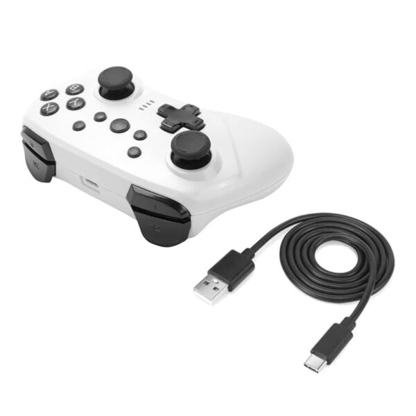 Joystick Inalámbrico Recargable para Nintendo Switch PC PS3 Ios y Android Blanco