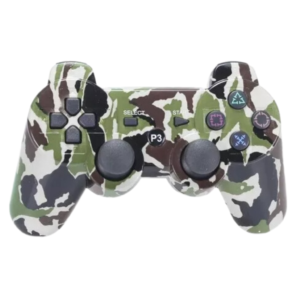 Joystick Inalambrico Compatible Con Ps3 Camuflado Verde