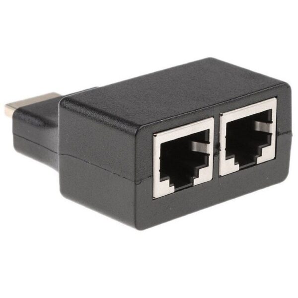 Adaptador Extensor Hdmi Por Cable de Red Utp Cat 5e y 6 Rj45 Hasta 30mts
