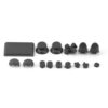 Kit Botones Plasticos Joystick Para Ps4 V4 Negro