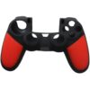 Funda Protector de Silicona Joystick Para Ps4 Rojo y Negra