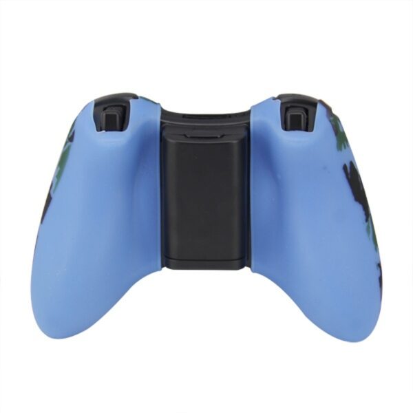 Funda Protector Silicona de Joystick Para Xbox360 Camuflado Azul