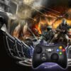 Joystick Inalambrico + Receptor Usb Compatible Para Xbox360 y Pc Negro