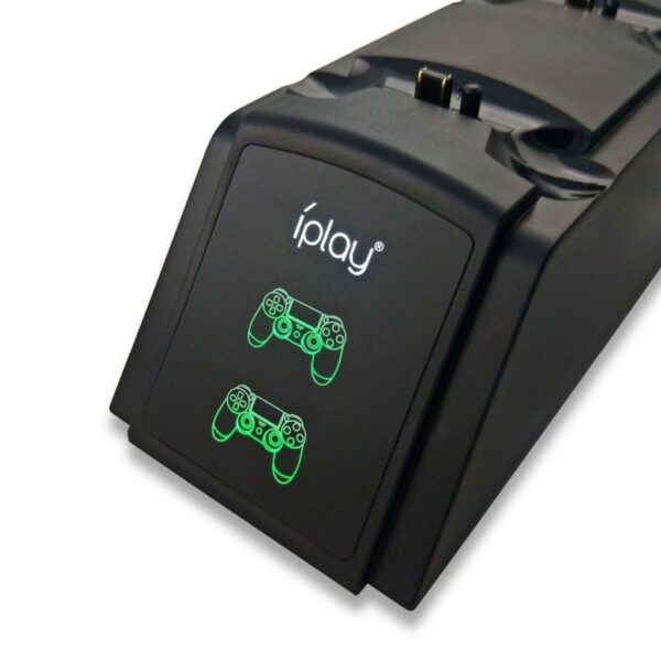 Base Con Imagen Indicadora de Carga Joystick Puerto Usb Inferior Para Ps4