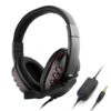 Auriculares gamer con microfono para Ps4 Ps5 Xbox One Series S|X Switch y celular negro y rojo