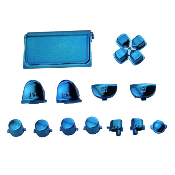 productos34_11638.jpg Kit Botones Cromados Joystick Para Ps4 Azul Metalizado 1ra Gen
