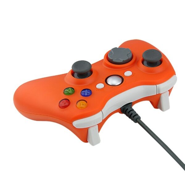 Joystick Control Mando Cableado Compatible Para Xbox360 y Pc Naranja
