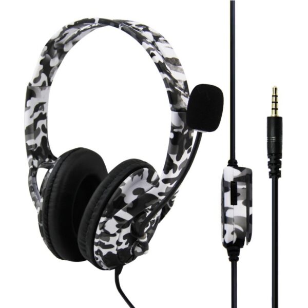 productos34_12365.jpg Auriculares gamer con microfono camuflados para Ps4 Ps5 Xbox One Series S|X Switch y celular negro