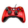 Joystick Control Mando Cableado Compatible Para Xbox360 y Pc Rojo Cromo