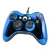 Joystick Control Mando Cableado Compatible Para Xbox360 y Pc Azul Cromo