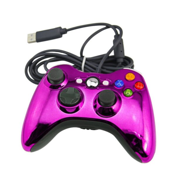 Joystick Control Mando Cableado Compatible Para Xbox360 y Pc Rosa Cromo