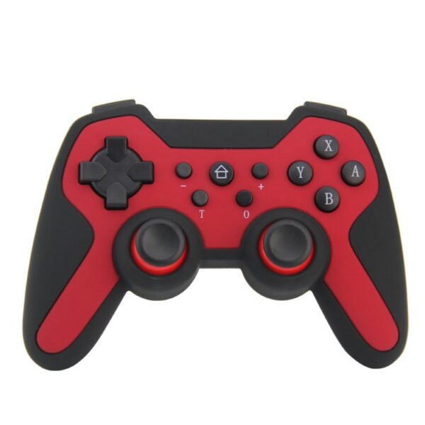 Joystick Inalambrico 4 En 1 Recargable Compatible Para Ps3 Switch Pc y Celular Rojo
