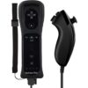 Joystick Compatible Wiimote Con Motion Plus + Nunchuk Para Wii Negro