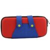 Funda estuche transporte protectora rigida para Nintendo Switch atuendo azul y rojo