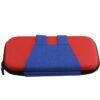 Funda estuche transporte protectora rigida para Nintendo Switch atuendo azul y rojo
