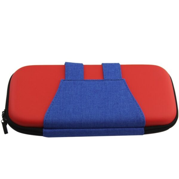 Funda estuche transporte protectora rigida para Nintendo Switch atuendo azul y rojo