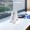 Base Carga Cuadruple + 4 Baterias Para Wiimote Wii Blanca