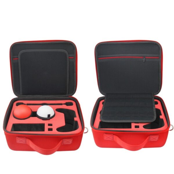 Maleta de transporte rigida grande para Nintendo Switch roja y blanca