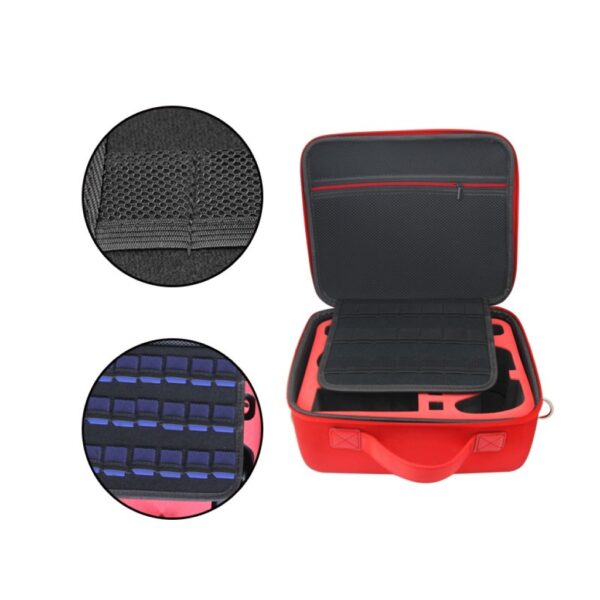 Maleta de transporte rigida grande para Nintendo Switch roja y blanca