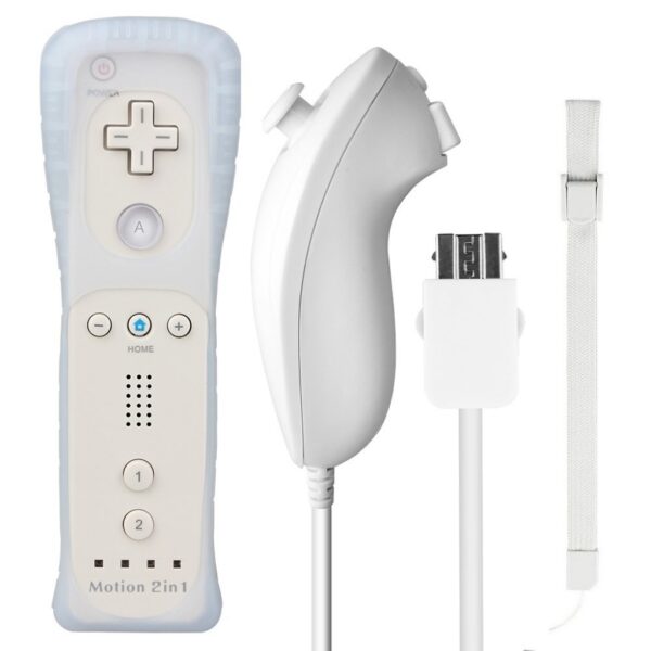 Joystick Compatible Wiimote Con Motion Plus + Nunchuk Blanco