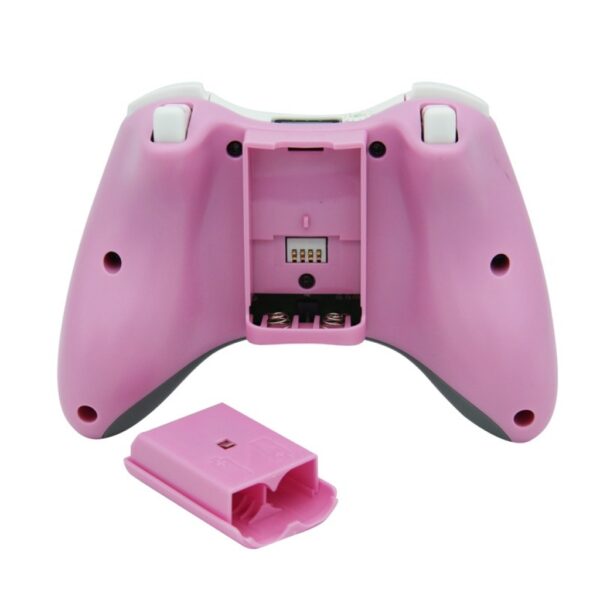 Joystick Inalambrico + Receptor Usb Compatible Para Xbox360 y Pc Rosa