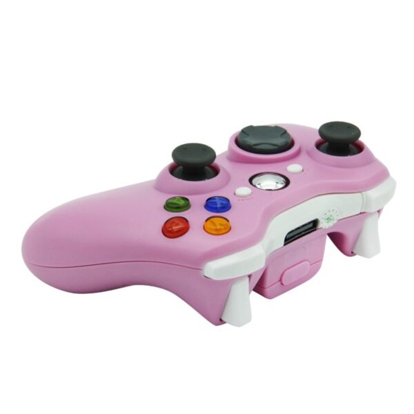 Joystick Inalambrico + Receptor Usb Compatible Para Xbox360 y Pc Rosa