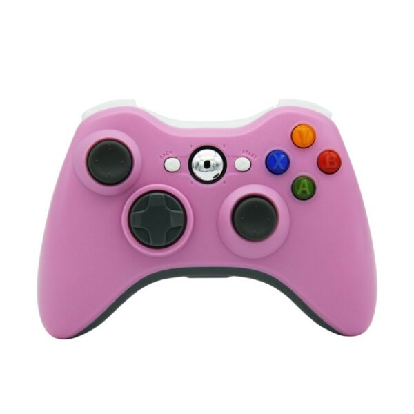 Joystick Inalambrico + Receptor Usb Compatible Para Xbox360 y Pc Rosa