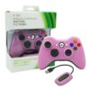 Joystick Inalambrico + Receptor Usb Compatible Para Xbox360 y Pc Rosa