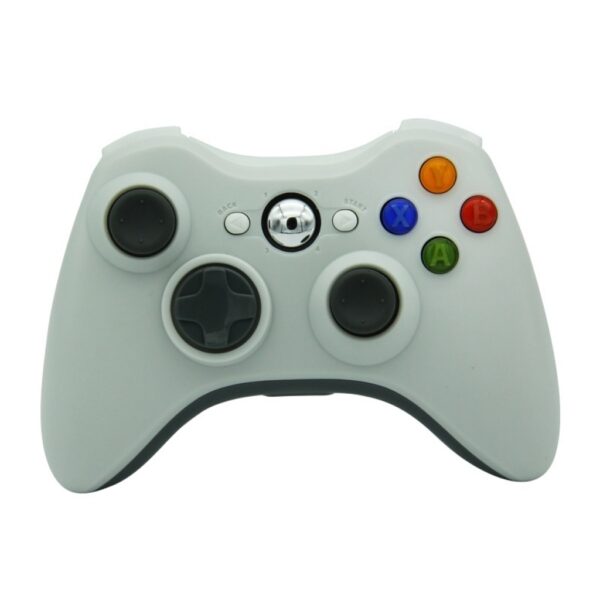 Joystick Inalambrico + Receptor Usb Compatible Para Xbox360 y Pc Blanco