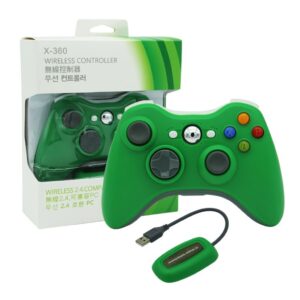 Joystick Inalambrico + Receptor Usb Compatible Para Xbox360 y Pc Verde