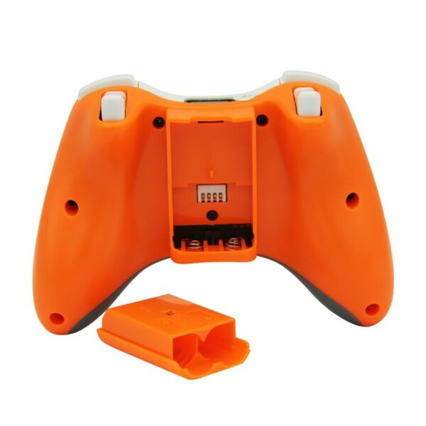 Joystick Inalambrico + Receptor Usb Compatible Para Xbox360 y Pc Naranja