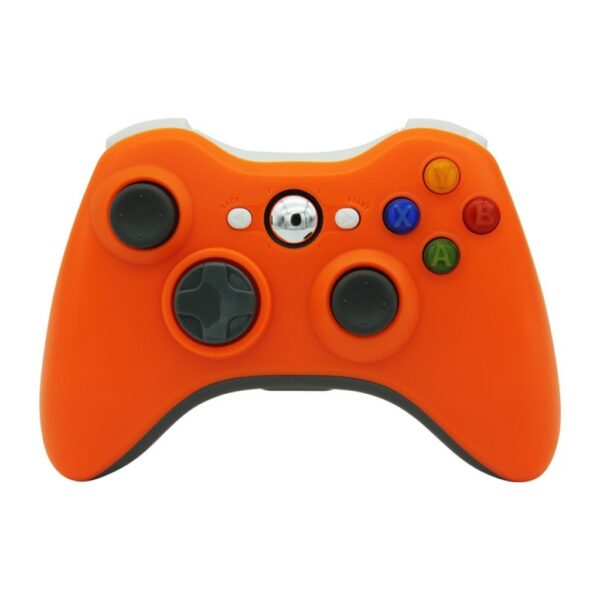 Joystick Inalambrico + Receptor Usb Compatible Para Xbox360 y Pc Naranja