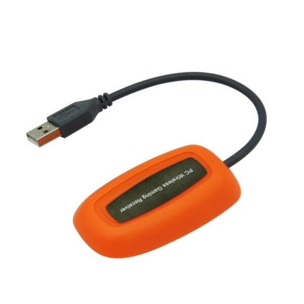 Joystick Inalambrico + Receptor Usb Compatible Para Xbox360 y Pc Naranja