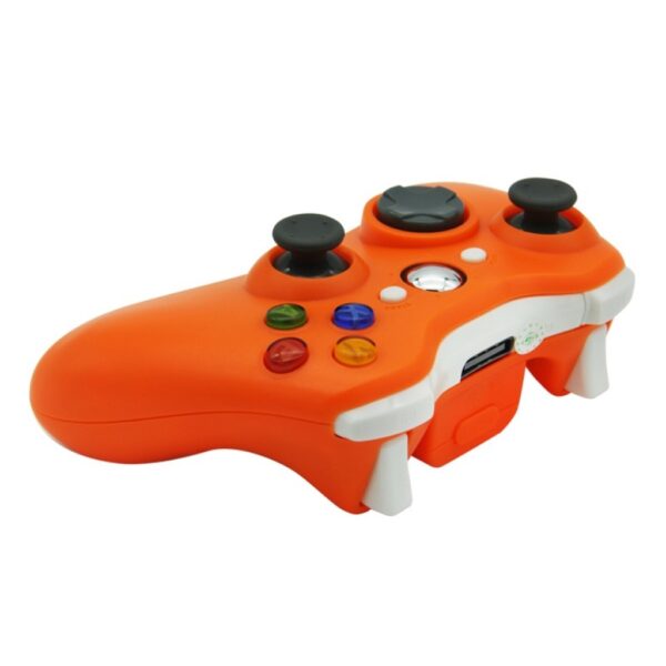 Joystick Inalambrico + Receptor Usb Compatible Para Xbox360 y Pc Naranja
