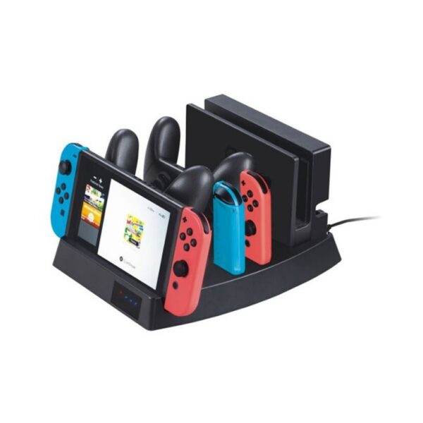Soporte organizador y estacion de carga para Nintendo Switch