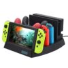 Soporte organizador y estacion de carga para Nintendo Switch