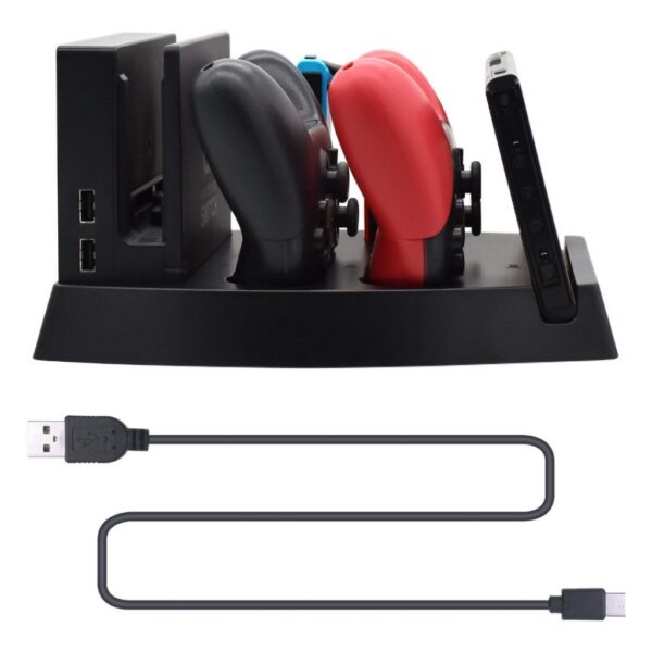 Soporte organizador y estacion de carga para Nintendo Switch