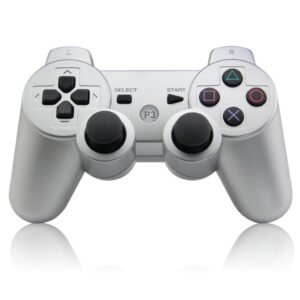 Joystick Inalambrico Compatible Con Ps3 Plata