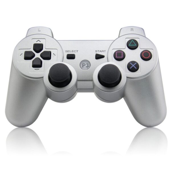 Joystick Inalambrico Compatible Con Ps3 Plata