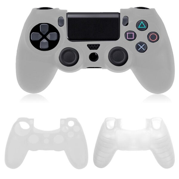 Funda Protector de Silicona Para Joystick Ps4 Blanco