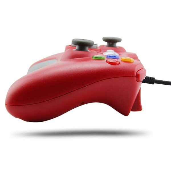 Joystick Control Mando Cableado Compatible Para Xbox360 y Pc Rojo