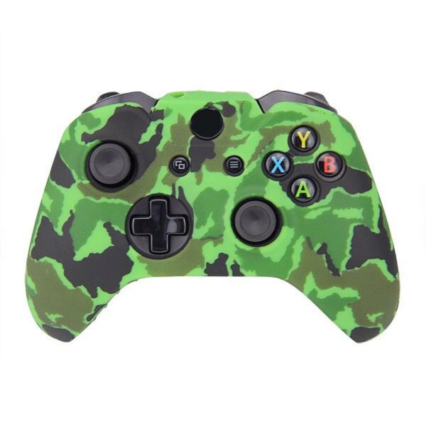 productos34_14311.jpg Funda Protector Silicona de Joystick Para Xbox One Camuflado Verde Fluo