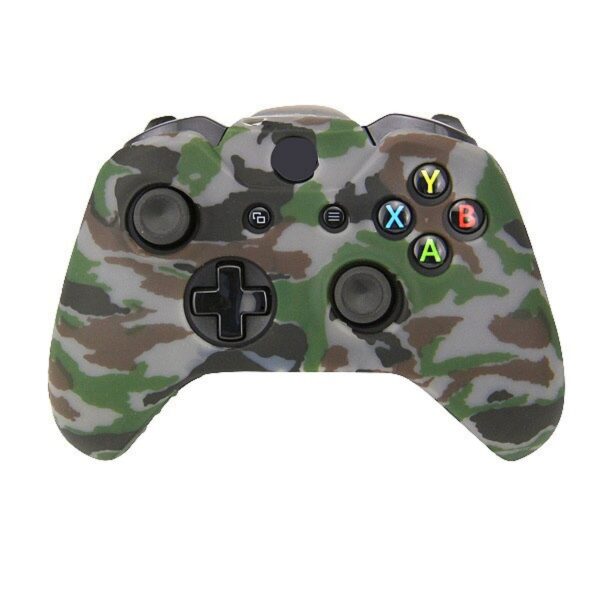 productos34_14312.jpg Funda Protector Silicona de Joystick Para Xbox One Camuflado Marron Gris