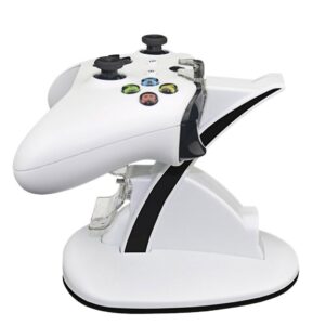 Base Cargador Dual Joystick Control Mando Para Xbox One Slim Blanca